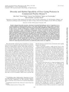 Diversity and Habitat Specificity of Free-Living Protozoa in…