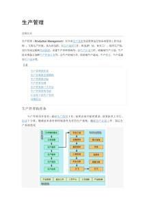 生产管理