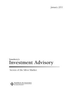 Investment Advisory - Stansberry  Associates Investment Research