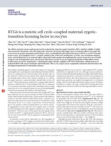 nsmb.3204-BTG4 is a meiotic cell cycle–coupled maternal-zygotic-transition licensing factor in oocytes