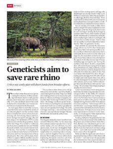Geneticists aim to save rare rhino-nature-2016-5-5