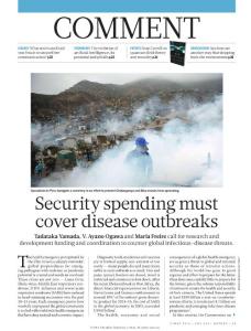 Security spending must cover disease outbreaks-nature-2016-5-5