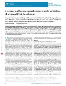 nchembio.2016-Discovery of tumor-specific irreversible inhibitors of stearoyl CoA desaturase