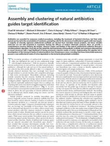 nchembio.2018-Assembly and clustering of natural antibiotics guides target identification