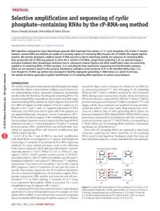 nprot.2016.025-Selective amplification and sequencing of cyclic phosphate–containing RNAs by the cP-RNA-seq method
