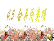 4.5合并同类项