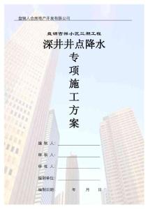 深井井點降水皮