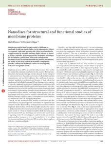 nsmb.3195-Nanodiscs for structural and functional studies of membrane proteins