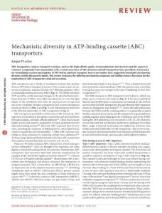 nsmb.3216-Mechanistic diversity in ATP-binding cassette (ABC) transporters