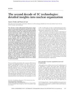 Genes Dev.-2016-Denker-1357-82-The second decade of 3C technologies detailed insights into nuclear organization