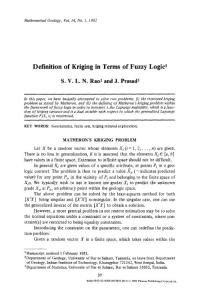 Definition of kriging in terms of fuzzy logic