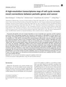 cr201684a-A high-resolution transcriptome map of cell cycle reveals novel connections between periodic genes and cancer