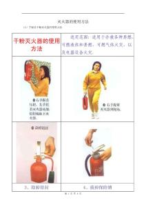 灭火器的使用方法