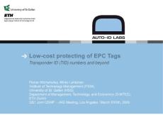 Low-cost protecting of EPC Tags