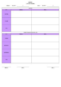 企業員工面談表