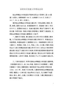 精品村創建工作總結