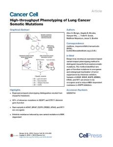 Cancer Cell-2016-High-throughput Phenotyping of Lung Cancer Somatic Mutations
