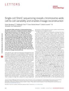 nbt.3598-Single-cell 5hmC sequencing reveals chromosome-wide cell-to-cell variability and enables lineage reconstruction