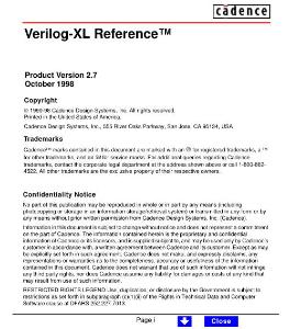 Verilog-XL Reference