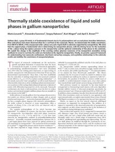 nmat4705-Thermally stable coexistence of liquid and solid phases in gallium nanoparticles
