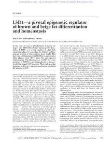 Genes Dev.-2016-Lin-1793-5-LSD1—a pivotal epigenetic regulator of brown and beige fat differentiation and homeostasis