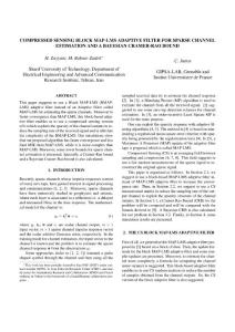 Compressed Sensing Block MAP-LMS Adaptive Filter for Sparse Channel Estimation and a Bayesian Cramer-Rao Bound