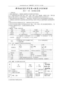黃岡高考化學第一輪復習教案 第十一章 烴的衍生物 教案