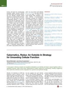 Developmental Cell-2016-Cybernetics, Redux- An Outside-In Strategy for Unraveling Cellular Function