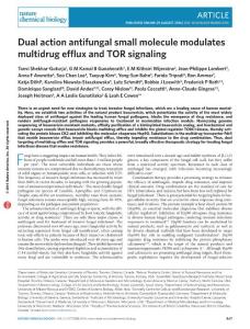 nchembio.2165-Dual action antifungal small molecule modulates multidrug efflux and TOR signaling