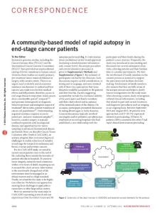 nbt.3674-A community-based model of rapid autopsy in end-stage cancer patients