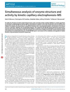 nchembio.2170-Simultaneous analysis of enzyme structure and activity by kinetic capillary electrophoresis–MS