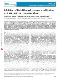 nchembio.2174-Inhibition of Mcl-1 through covalent modification of a noncatalytic lysine side chain
