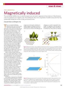 nmat4741-Weyl semimetals Magnetically induced