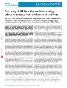 nchembio.2207-Discovery of MRSA active antibiotics using primary sequence from the human microbiome