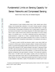 Fundamental limits on sensing capacity for sensor networks and compressed sensing