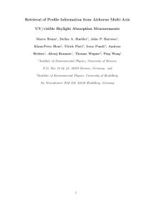 Retrieval of profile information from airborne multiaxis UV…
