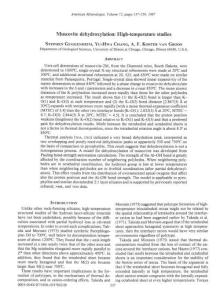 Muscovite dehydroxylation High-temperature studies