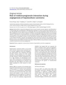role of midkine-progranulin interaction during angiogenesis of a hepatocellular carcinoma