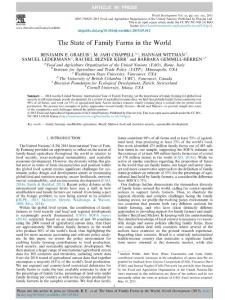 the state of family farms in the world：世界上的家庭農(nóng)場(chǎng)