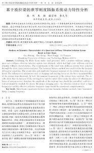 基于歐拉梁的準零剛度隔振系統(tǒng)動力特性分析