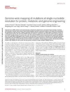 nbt.3718-Genome-wide mapping of mutations at single-nucleotide resolution for protein, metabolic and genome engineering