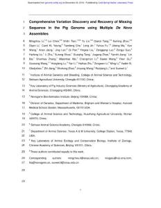 Genome Res.-2016-Li-Comprehensive variation discovery and recovery of missing sequence in the pig genome using multiple de novo assemblies