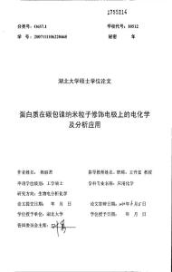 蛋白質在碳包鎳納米粒子修飾電極上的電化學及分析應用
