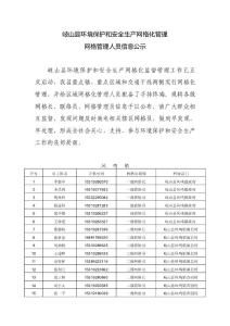 岐山縣環(huán)境保護和安全生產(chǎn)網(wǎng)格化管理