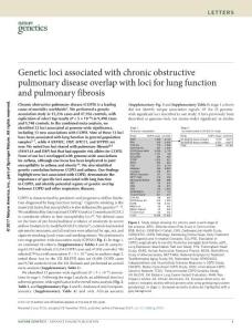 ng.3752-Genetic loci associated with chronic obstructive pulmonary disease overlap with loci for lung function and pulmonary fibrosis