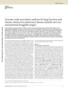 ng.3787-Genome-wide association analyses for lung function and chronic obstructive pulmonary disease identify new loci and potential druggable targets