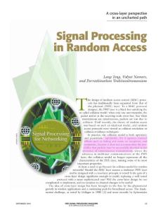 Signal processing in random access