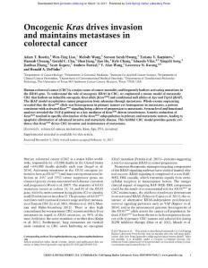 Genes Dev.-2017-Boutin-Oncogenic Kras drives invasion and maintains metastases in colorectal cancer