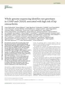 ng.3816-Whole-genome sequencing identifies rare genotypes in COMP and CHADL associated with high risk of hip osteoarthritis