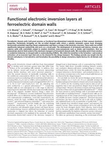 nmat4878-Functional electronic inversion layers at ferroelectric domain walls